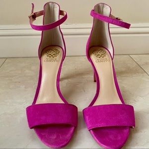 Vince Camuto | 3-inch Magenta Heels with Straps
